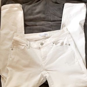 white loft jeans